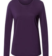 Sleep And Lounge Relaxed Round Neck Top | Amethyst 74844-2431